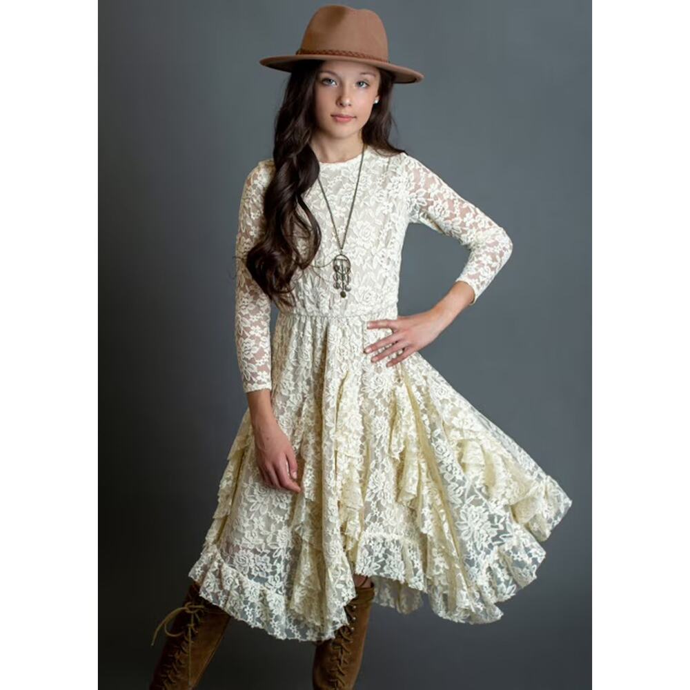 Joyfolie Mia Joy Sandy Dress in Turtledove Girl's Size 12